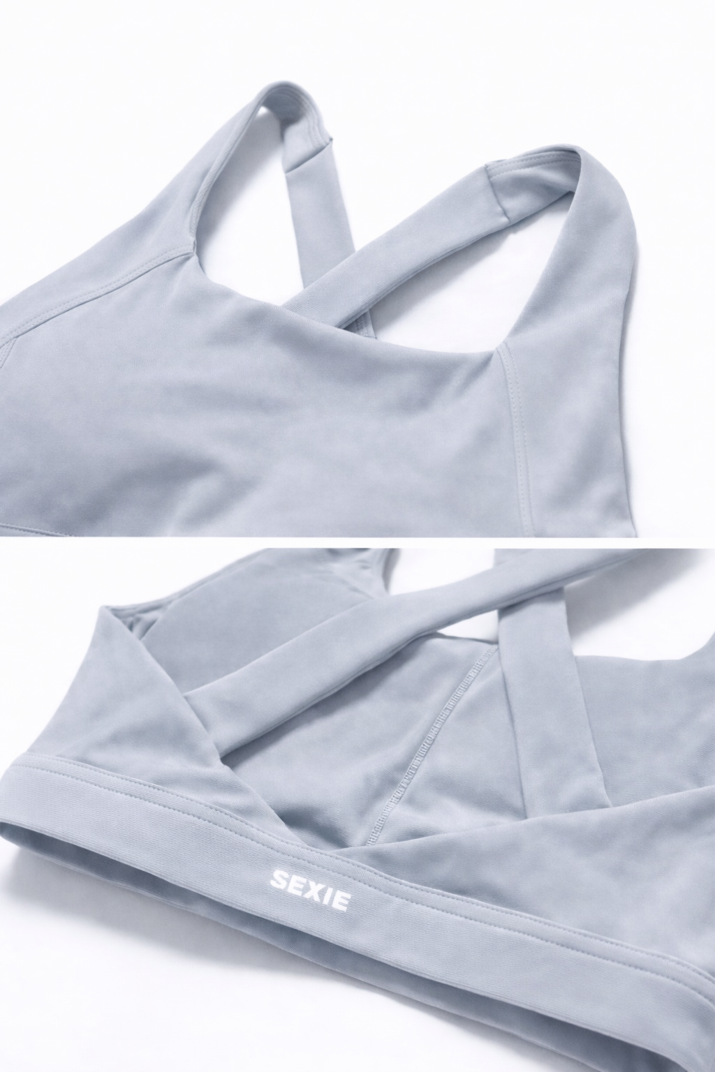 SEXIE | Women's 3-Piece Criss Cross Active Set With Crop Top, Sweater & High Waist Leggings - Breathabl